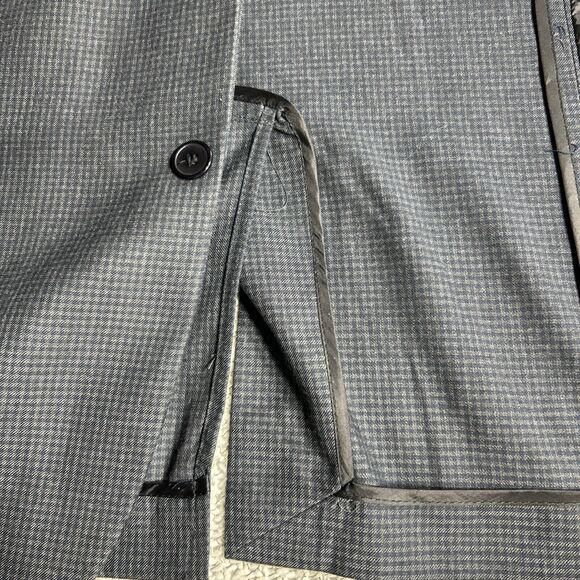 JKT Britches by Samtex Mens Suit Jacket 42R Navy Gray - Picture 9 of 11
